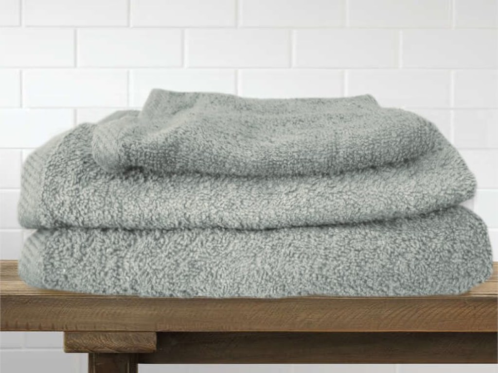 Σετ Πετσέτες Μπάνιου Βαμβακερές Γκρι Γαρύφαλλο | Γαρύφαλλο - Λευκά Είδη